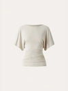 Casual Printed Batwing Sleeve Top